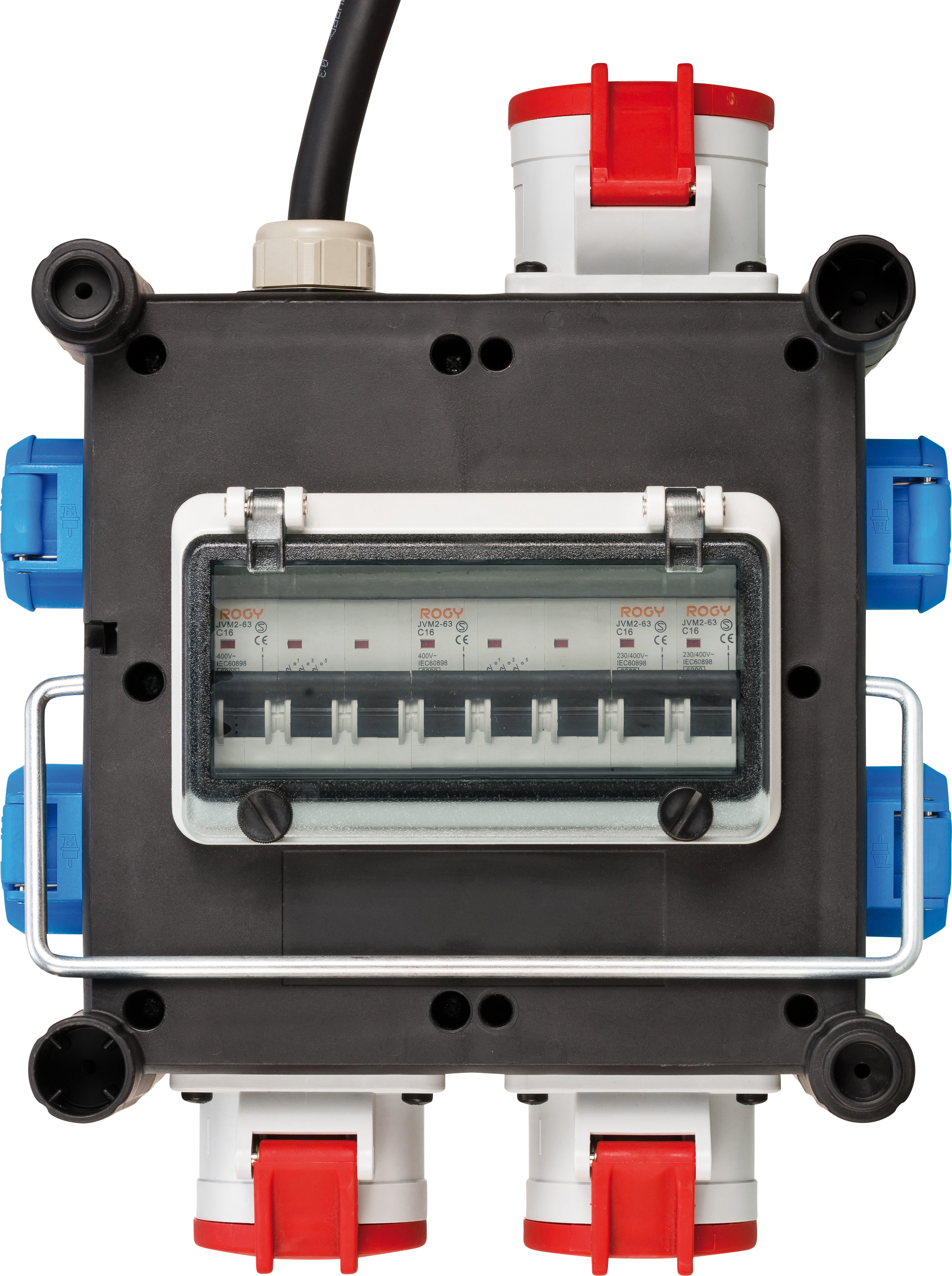 Brennenstuhl- kompakter Stromverteiler BSV 3/32 2 IP44 H07RN-F 5G4,0, 2 m